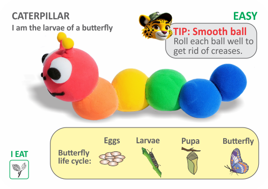 Menzo Air Dry Clay Family Fun Tub.  Kids group activities. Animal air-dry clay wildlife education creativity fine motor skill development