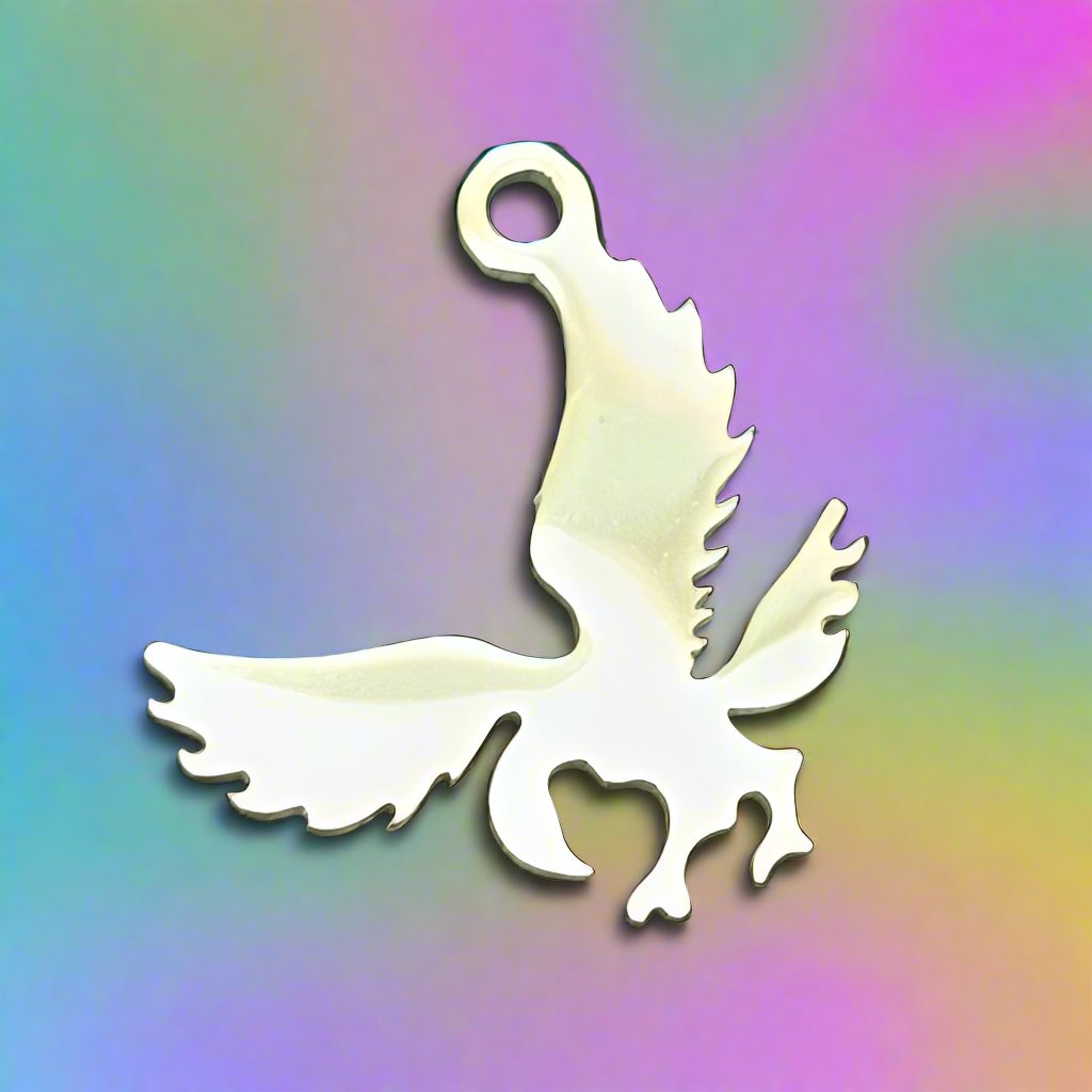 Funkid kids stainless steel funky eagle necklace sets with funky fashionable bracelet.