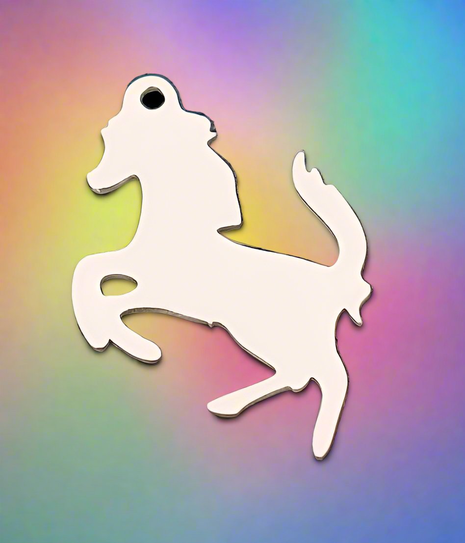 Funkid kids stainless steel funky love horses necklace sets with funky fashionable bracelet.