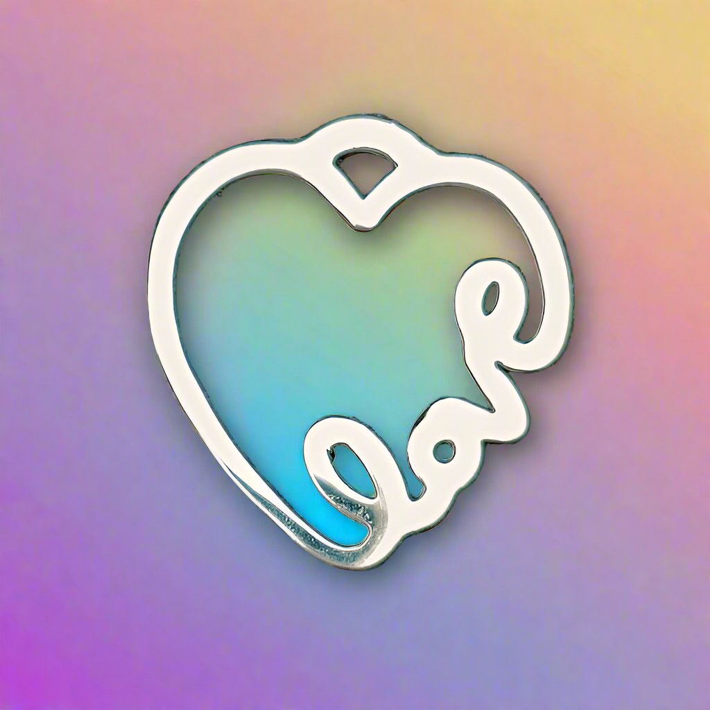 Funkid kids stainless steel funky love heart butterfly necklace sets with funky fashionable bracelet.