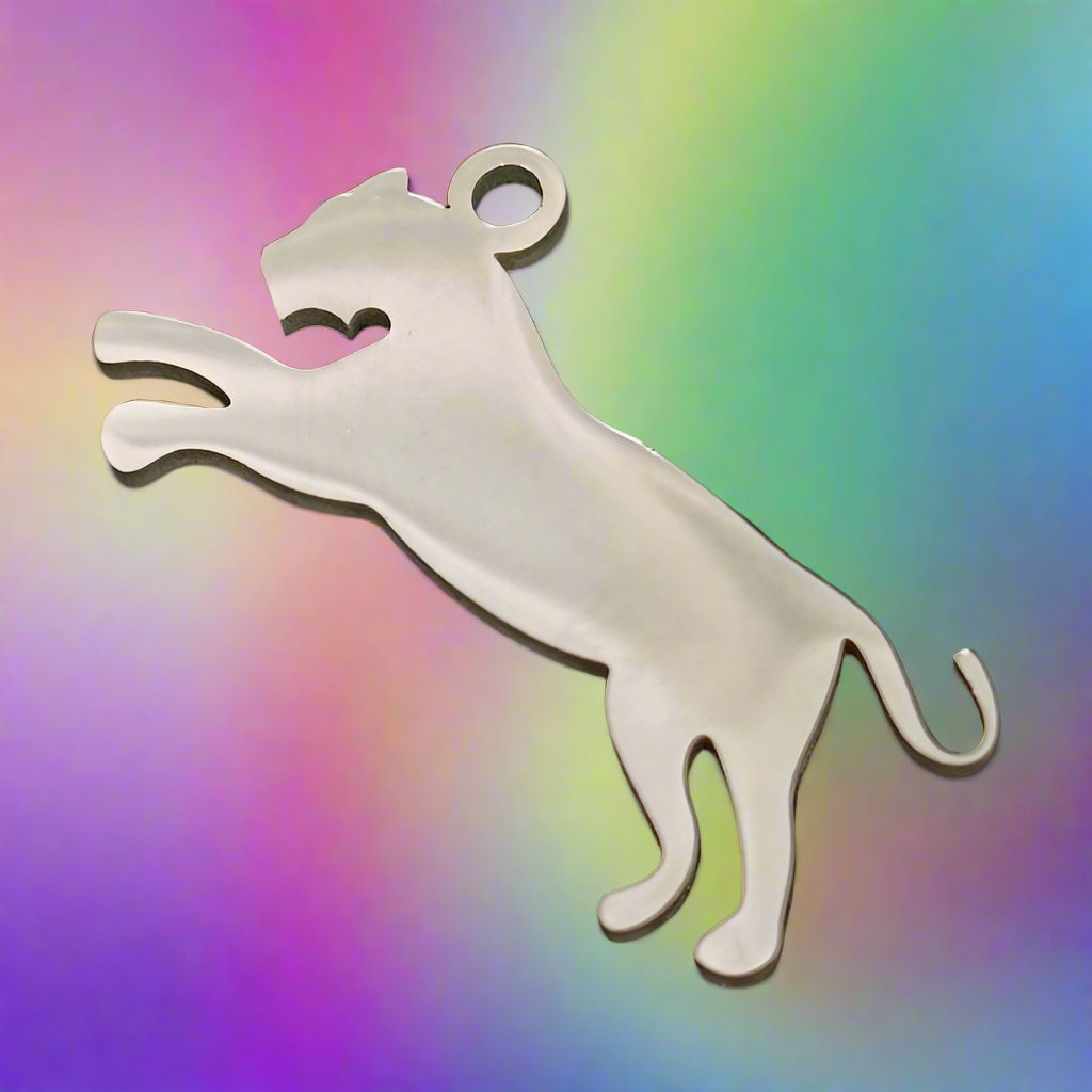 Funkid kids stainless steel funky leopard necklace sets with funky fashionable bracelet.