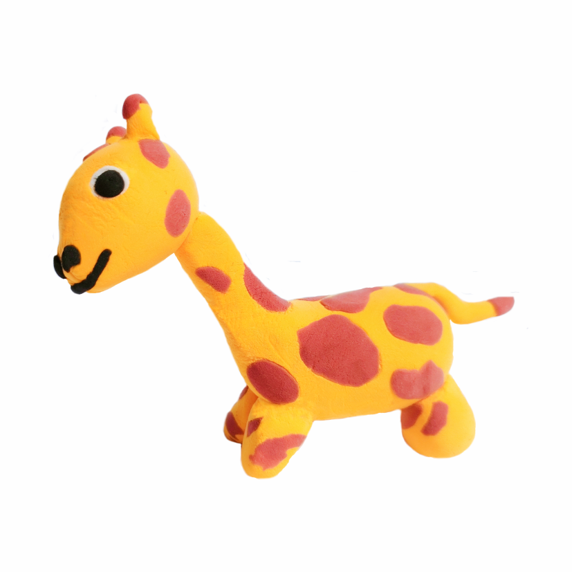 Menzo Air Dry Clay Family Fun Tub.  Kids group activities. Animal air-dry clay wildlife education creativity fine motor skill development wildlife giraffe