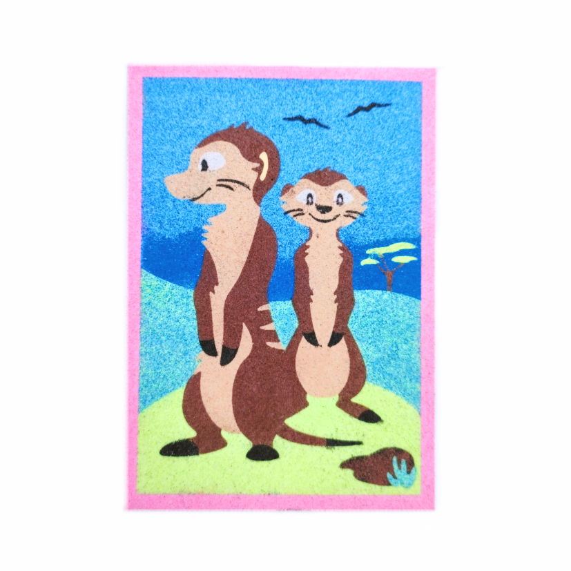 Sandart creative activity for children family fun for kiddies party activities how to colour in with Sandart