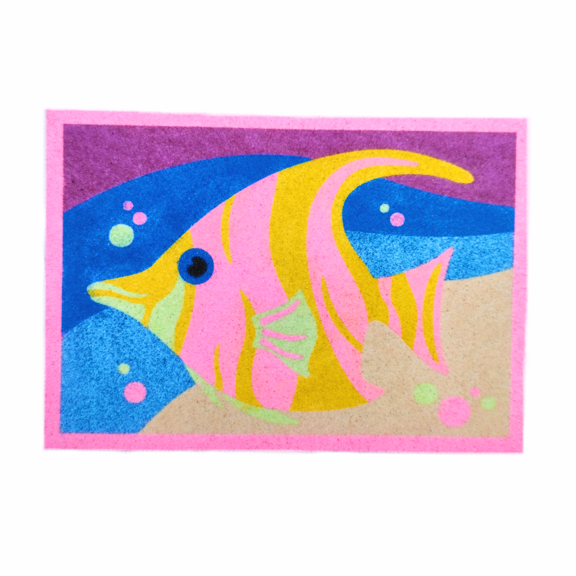 Sandart creative activity for children family fun for kiddies party activities how to colour in with Sandart