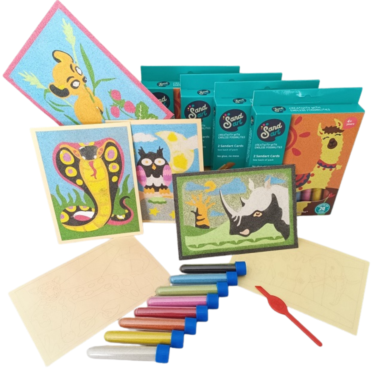 Sandart painting with sand creative for kids creative activities for children