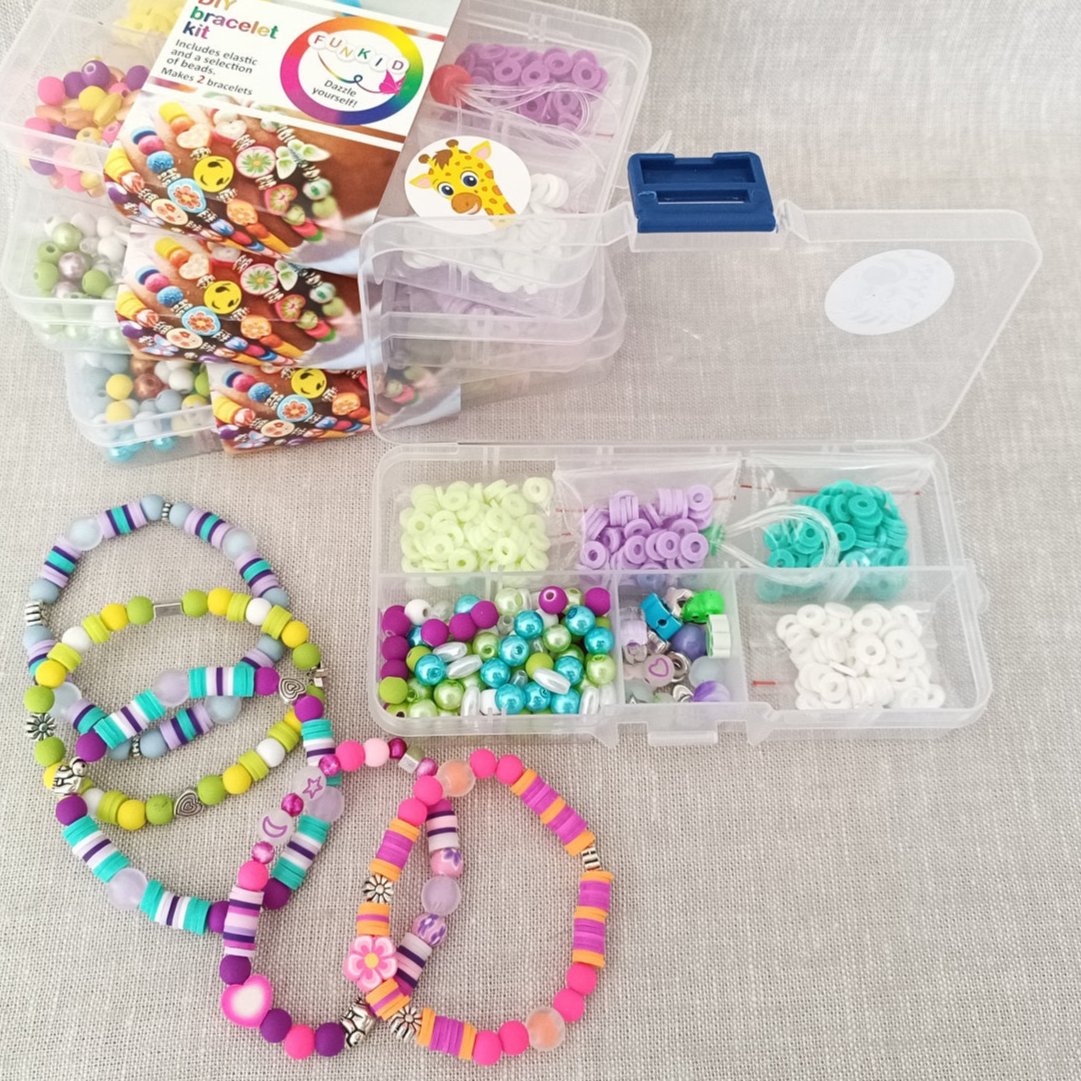 Funkid DIY bracelet sets activities for little girls parties fun family activities