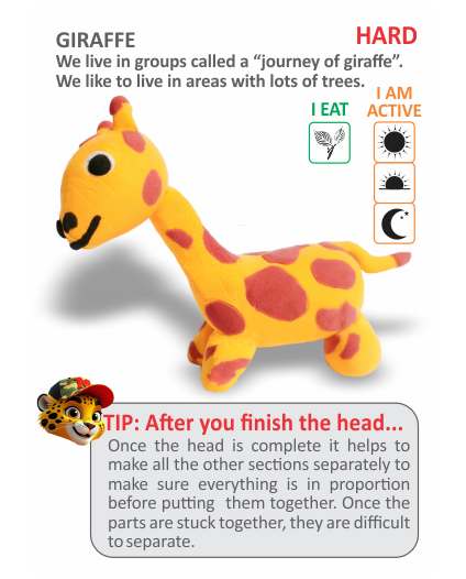 Menzo Air Dry Clay Family Fun Tub.  Kids group activities. Animal air-dry clay wildlife education creativity fine motor skill development