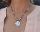 IZZY - Stainless Steel Classic Necklace with Earrings - (BULK 6 or 12 sets)