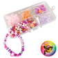 MAXIEM DIY beading bracelet and bag tassel make your own accessory kit fun activity for girls birthday party activity, fine motor skill development