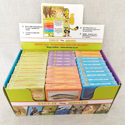 Menzo wildlife card games complete series wildlife education kids family holiday activities