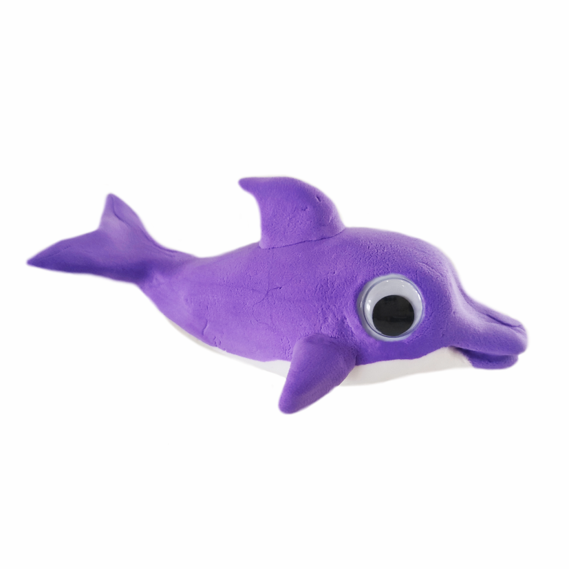 Menzo animal air dry clay ideas dolphin family fun activity